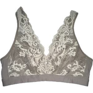 Wacoal Instant Icon Lace Bralette Wireless Supportive Band Multicolor‎ Size L